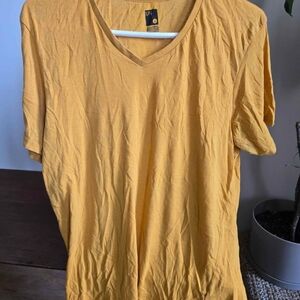 Yellow V-Neck T-Shirt